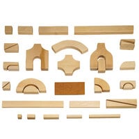 Jonti-Craft Baltic Birch 0259JC Children's Individual 45-Piece Hardwood Unit Block Set