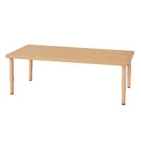 Jonti-Craft Baltic Birch 6259JCP251 Purpose+ 72 inch x 30 inch x 14 inch Rectangle Laminate Adjustable Height Table