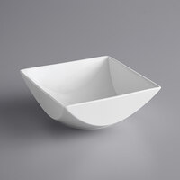 Sant'Andrea W6052344742S Nexus 68.5 oz. Square Bright White Embossed Porcelain Bowl by Oneida - 12/Case