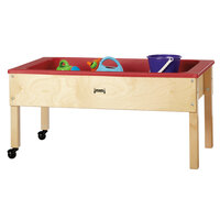 Jonti-Craft Baltic Birch 0286JC 42 inch x 23 inch x 20 inch Toddler-Height Mobile Wood Sensory Table