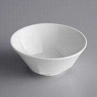 Sant'Andrea W6052344710 Nexus 12.75 oz. Round Bright White Embossed Porcelain Fruit Bowl by Oneida - 36/Case