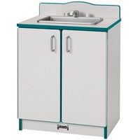 Rainbow Accents 2408JCWW005 Culinary Creations 20 inch x 15 inch x 27 inch Teal TRUEdge Freckled-Gray Kitchen Sink