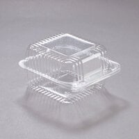 9 x 6-1/2 rectangular clamshell hinged lid plastic take-out container -  TG-PM-96 – Gator Chef Restaurant Equipment & Supplies