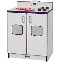 Rainbow Accents 2409JCWW004 Culinary Creations 20 inch x 15 inch x 27 inch Purple TRUEdge Freckled-Gray Kitchen Stove