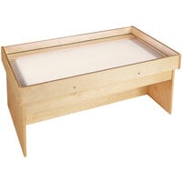 Jonti-Craft Baltic Birch 5853JC 42 1/2 inch x 22 1/2 inch x 18 1/2 inch Wood Frame Large LED Light Table with Acrylic Top - 110V