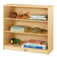 Jonti-Craft Baltic Birch 5232JC 36" x 15" x 35" Natural Standard Fixed Straight-Shelf Bookcase