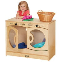 Jonti-Craft Baltic Birch 2415JC 30 inch x 15 inch x 23 1/2 inch Children's Wood Play Laundry Center