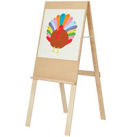 Young Time 7125YT 24 inch x 29 inch x 54 1/2 inch Natural Single-Sided Easel