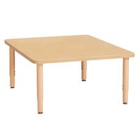Jonti-Craft Baltic Birch 6251JCP251 Purpose+ 48 inch x 48 inch x 14 inch Square Laminate Adjustable Height Table