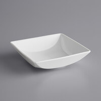 Sant'Andrea W6052344711S Nexus 16 oz. Square Bright White Embossed Porcelain Fruit Bowl by Oneida - 36/Case