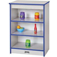 Rainbow Accents 2430JCWW003 20 inch x 15 inch x 28 1/2 inch Blue TRUEdge Freckled-Gray Toddler Kitchen Refrigerator