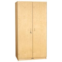 Jonti-Craft Baltic Birch 5949JC 30 inch x 24 inch x 60 inch Locking Space-Saver Wood Storage Cabinet