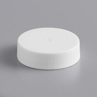 Tablecraft 3838 Solid White Storage Cap for Squeeze Bottles with a 38 mm Opening