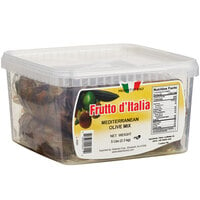 Frutto d'Italia Mediterranean Olive Mix with Pits 215/225 Count - 5 lb. (2.3 kg) Pail