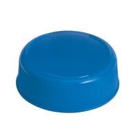 Tablecraft 63FCAPBL Solid Blue End Cap for Inverted or Squeeze Bottles with a 63 mm Opening - 12/Pack