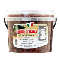 Frutto d'Italia Pitted Taggiasca Olives 320/360 Count - 4 lb. (1.8 kg) Pail