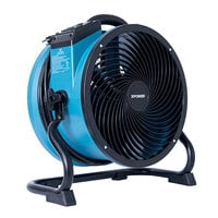 XPOWER X-39AR-Blue Variable Speed Industrial Axial Fan with Sealed Motor GFCI Power Outlets - 1/4 hp