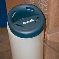 hand saver pallet wrap dispenser shown on roll of pallet wrap
