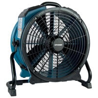 XPOWER X-47ATR Variable Speed Industrial Axial Fan with Sealed Motor, GFCI Power Outlets, and Timer - 1/3 hp