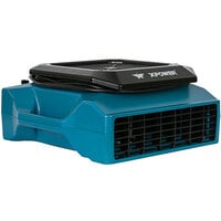 XPOWER XL-730A Blue 5-Speed Low Profile Air Mover with GFCI Power Outlets - 1/3 hp