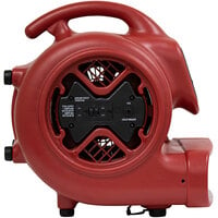 XPOWER X-600A-Red 3-Speed Air Mover with GFCI Power Outlets - 1/3 hp