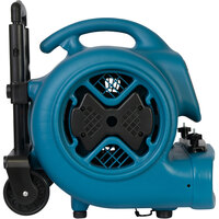 XPOWER P-630HC Blue 3-Speed Air Mover with Telescopic Handle and Wheels - 1/2 hp