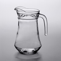 Acopa 34 oz. Glass Pitcher with High Pour Lip   - 6/Case