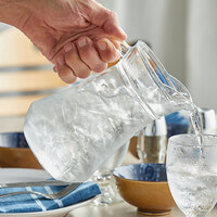 Acopa 34 oz. Glass Pitcher with High Pour Lip   - 6/Case
