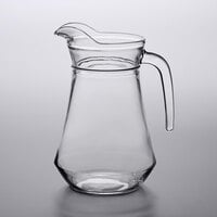 Acopa 44 oz. Glass Pitcher with High Pour Lip   - 6/Case