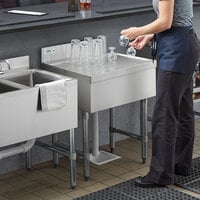 Drainboard, 18” Width, 18GA Stainless Steel (Underbar) - John Boos