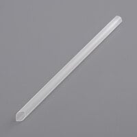Choice 7 3/4 inch Translucent Pointed Unwrapped Milk Tea Straw - 4500/Case