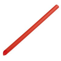 Choice 7 1/2 inch Red Pointed Unwrapped Milk Tea Straw - 4500/Case