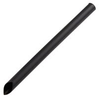 Choice 5 inch Black Pointed Unwrapped Milk Tea Straw - 500/Pack