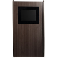 Oklahoma Sound 612S-RW Ribbonwood Finish Vision Lectern with LCD Screen, Sound, and Handheld Microphone