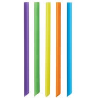 Choice 7 3/4 inch Neon Pointed Unwrapped Milk Tea Straw - 500/Pack