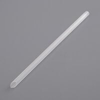 Choice 9 inch Translucent Pointed Unwrapped Milk Tea Straw - 500/Pack