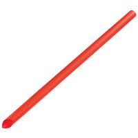 Choice 9 inch Red Pointed Unwrapped Milk Tea Straw - 500/Pack