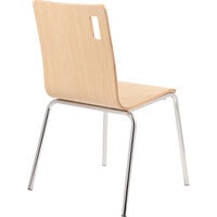 National Public Seating BCC22 Bushwick Series Natural Finish Cafe Chair