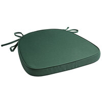 Lancaster Table & Seating Hunter Green Chiavari Chair Cushion with Ties - 2" Thick