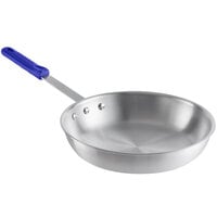 Choice 12 inch Aluminum Fry Pan with Blue Silicone Handle