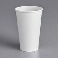 Choice 16 oz. White Poly Paper Cold Cup - 1000/Case