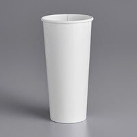 Choice 22 oz. White Poly Paper Cold Cup - 50/Pack