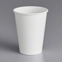 Choice 12 oz. White Poly Paper Cold Cup - 50/Pack