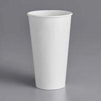 Choice 32 oz. White Poly Paper Cold Cup - 25/Pack
