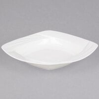 CAC GAD-SQ110 Garden State 24 oz. Bone White Square Porcelain Pasta Bowl - 12/Case