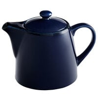 Acopa Keystone 32 oz. Azora Blue Stoneware Teapot