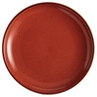 Acopa Keystone 7 inch Sedona Orange Stoneware Coupe Plate - 24/Case