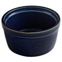 Acopa Keystone 7 oz. Azora Blue Stoneware Ramekin - 48/Case