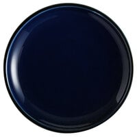 Acopa Keystone 6 inch Azora Blue Stoneware Coupe Plate - 24/Case