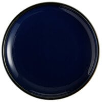 Acopa Keystone 7 inch Azora Blue Stoneware Coupe Plate - 24/Case